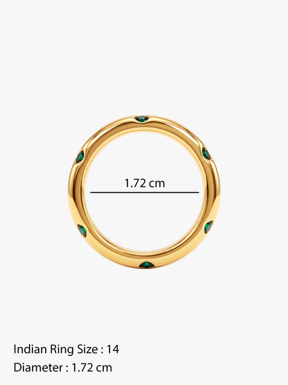 IXIA BY GIVA Finders Keepers Gold Plated Ring (Size 14)