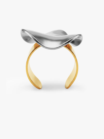 Molten Split Energy Dual Tone Ring (Size 20)