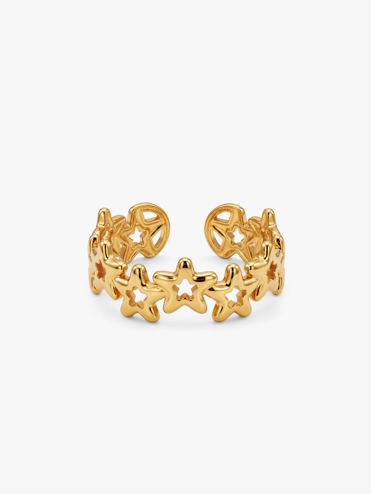 IXIA by GIVA Twinkle Band Gold Plated Ring