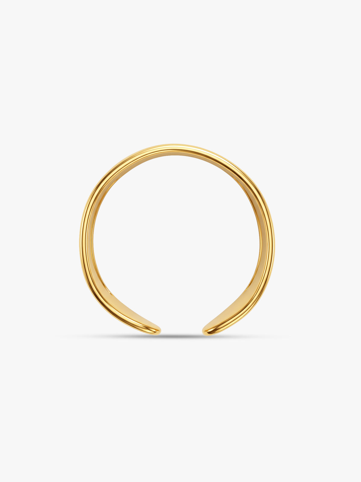 IXIA by GIVA Perfect Waves Gold Plated Ring (Size 16)