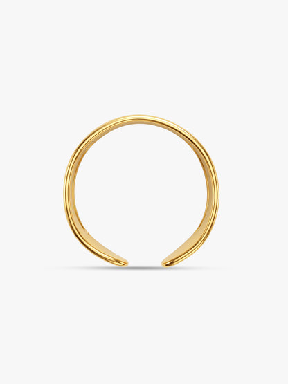 IXIA by GIVA Perfect Waves Gold Plated Ring (Size 16)