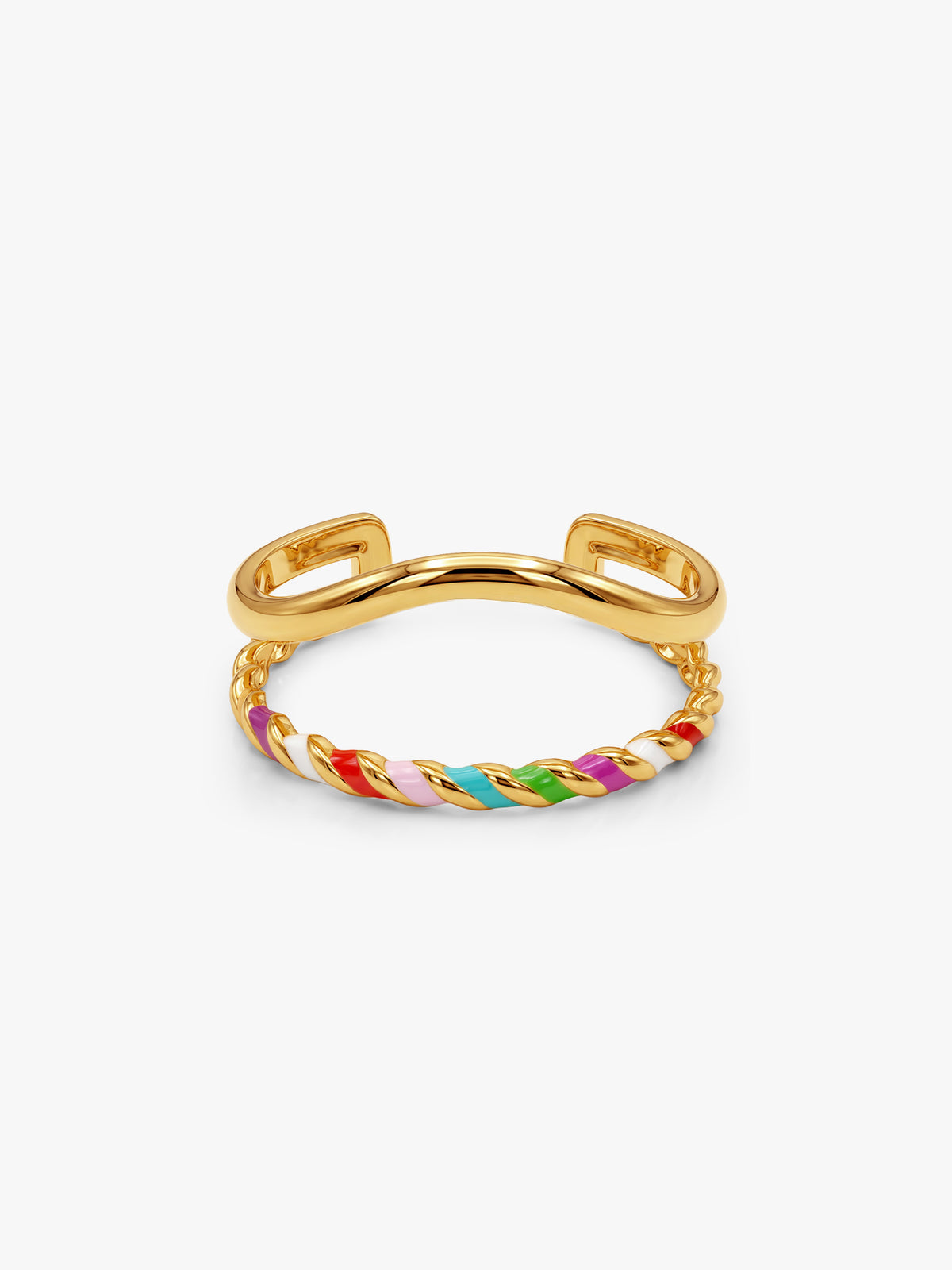IXIA by GIVA Ringbow Gold Plated Ring (Size 16)