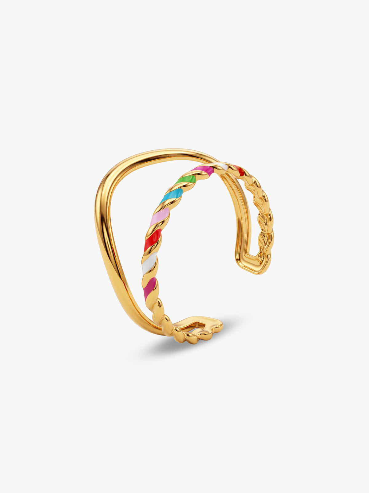 IXIA by GIVA Ringbow Gold Plated Ring (Size 16)