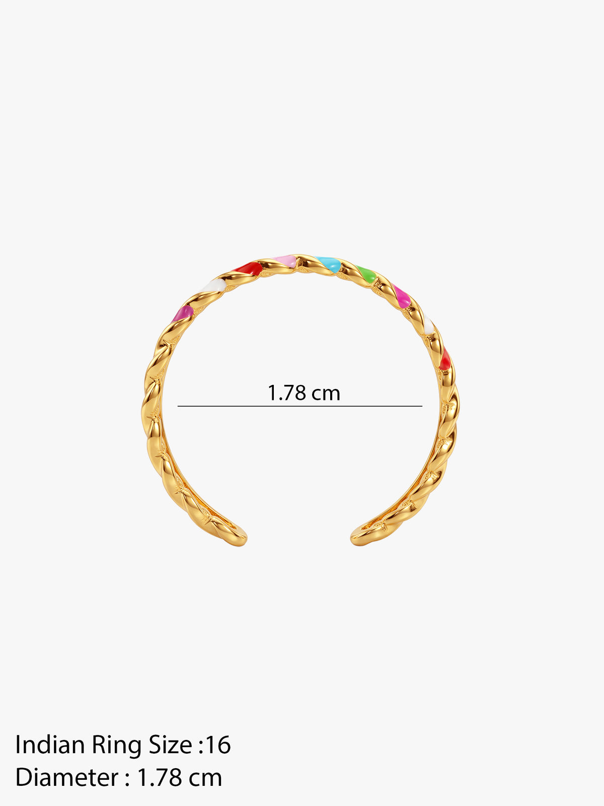 IXIA by GIVA Ringbow Gold Plated Ring (Size 16)