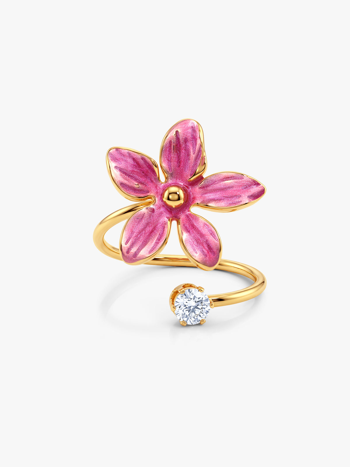 IXIA by GIVA Bloom Service Gold Plated Ring