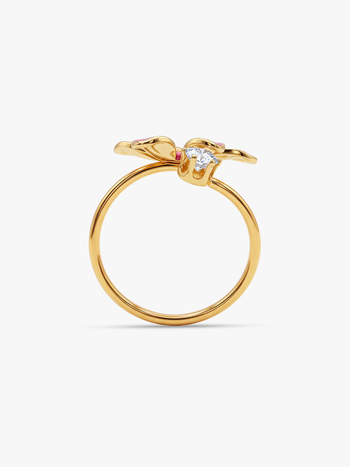 IXIA by GIVA Bloom Service Gold Plated Ring