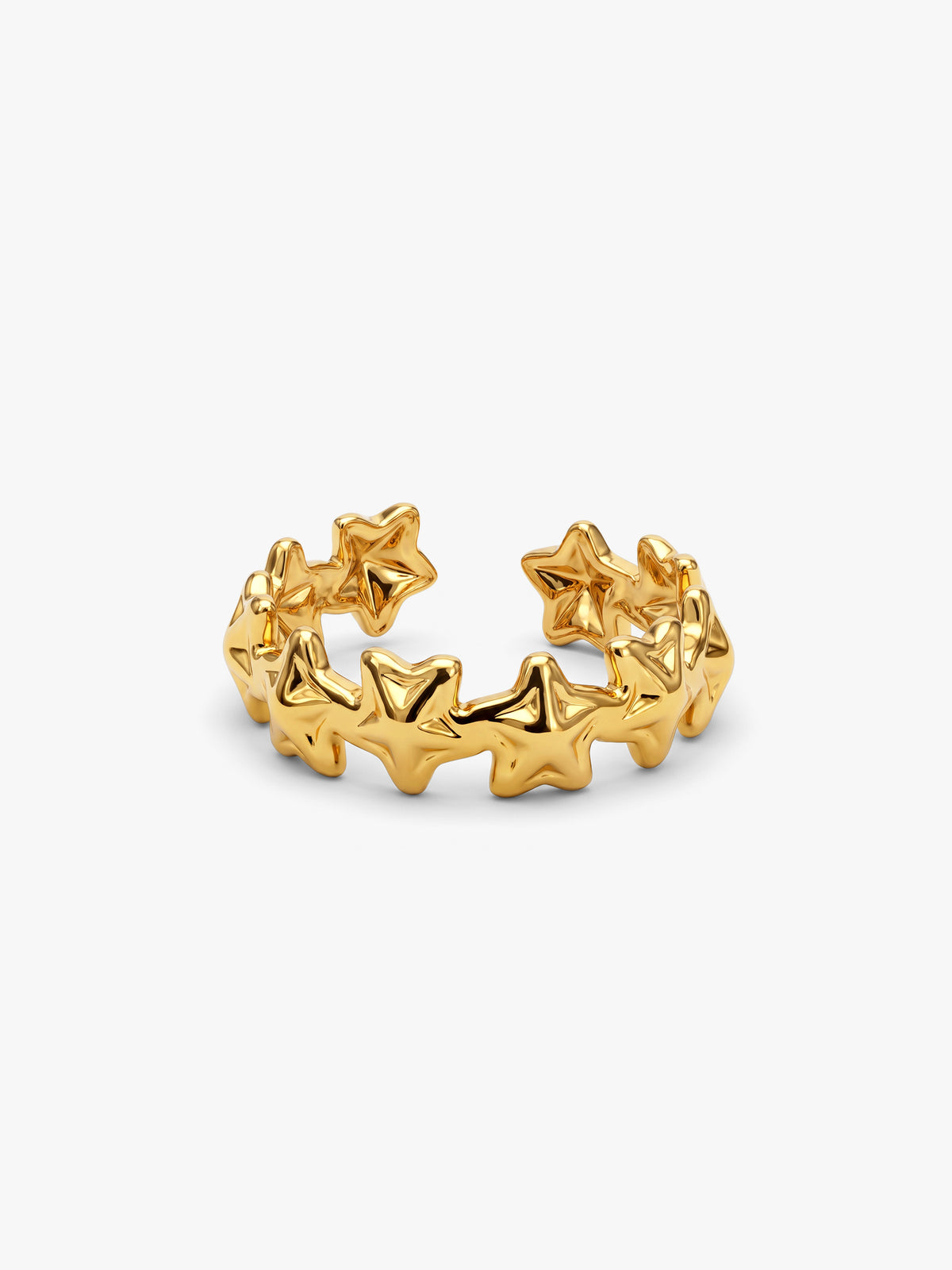 IXIA by GIVA Multi Starrer Gold Plated Ring (Size 14)