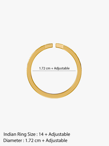 Nova Gold Plated Ring (Size 14)