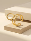 IXIA by GIVA Double Trouble Gold Plated Ring (Size 13)