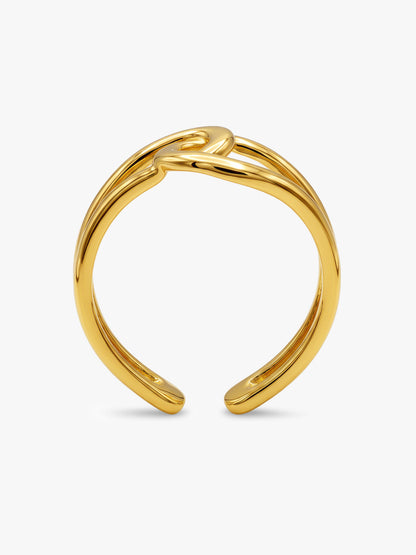 Loop Link Energy Gold Plated Ring (Size 15)