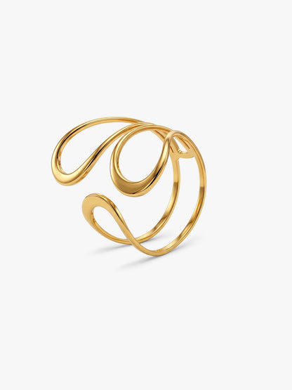 Loop Mood Gold Plated Ring