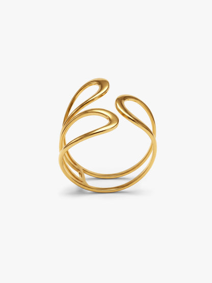 Loop Mood Gold Plated Ring