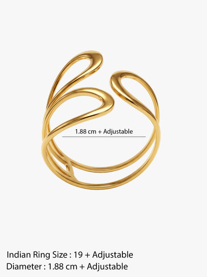Loop Mood Gold Plated Ring