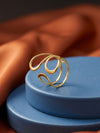 IXIA by GIVA Loop Mood Gold Plated Ring
