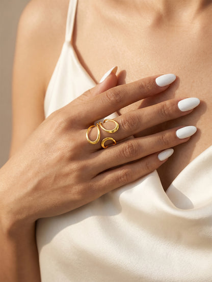 Loop Mood Gold Plated Ring