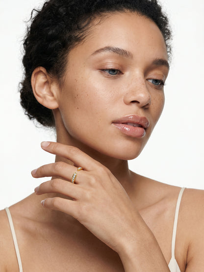 Nova Gold Plated Ring (Size 18)