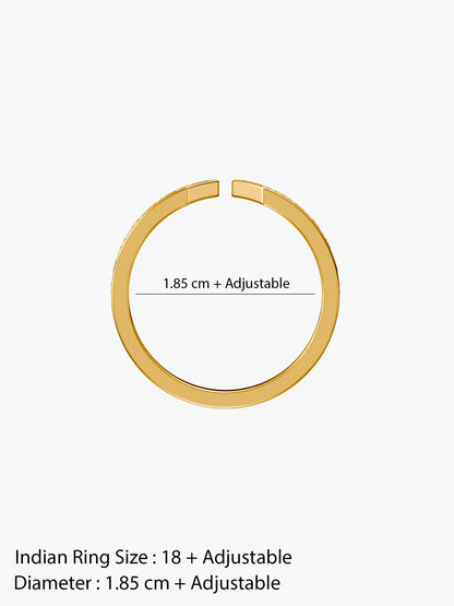 Nova Gold Plated Ring (Size 18)