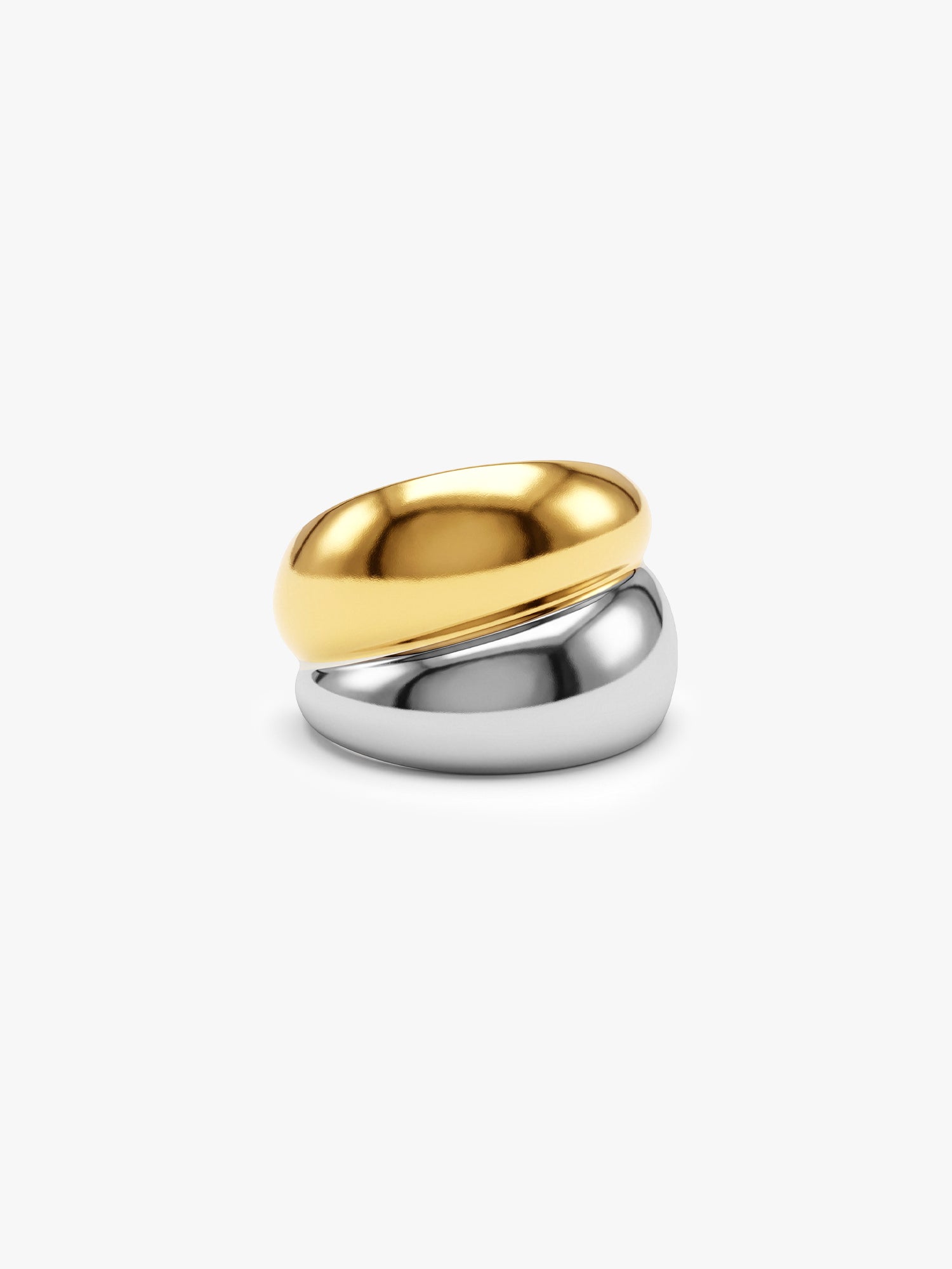 Duo Band Rush Energy Dual Tone Ring (Size 15)