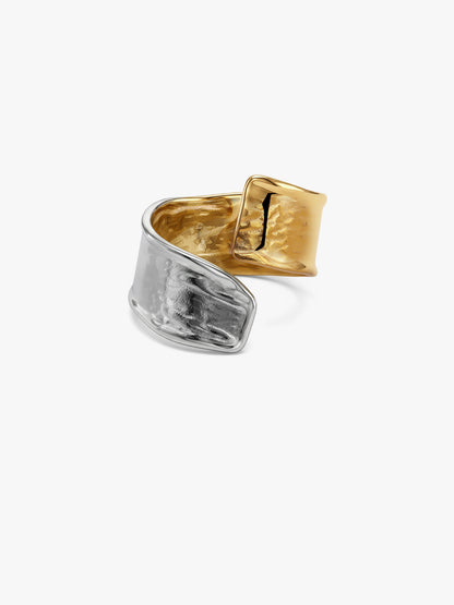 Raw Edge Dual Tone Ring (Size 17)