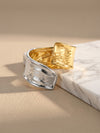 Raw Edge Dual Tone Ring (Size 17)