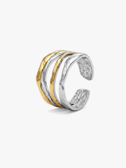 Triple Melt Dual Tone Ring (Size 15)