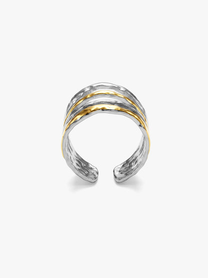 Triple Melt Dual Tone Ring (Size 15)