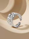 Texture Rush Rhodium Plated Ring (Size 15)
