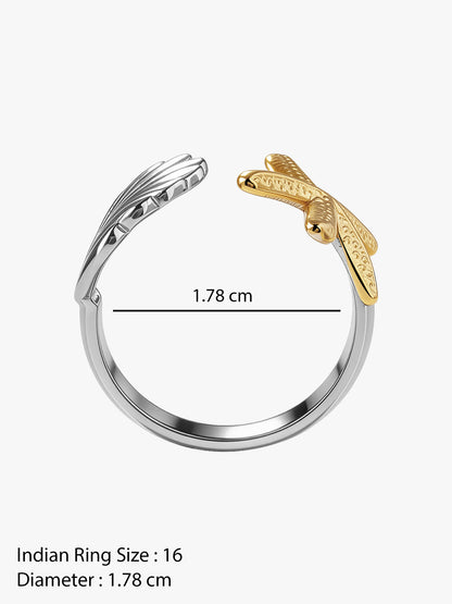 OnnMe by GIVA Chrome Riot Dual Tone Ring