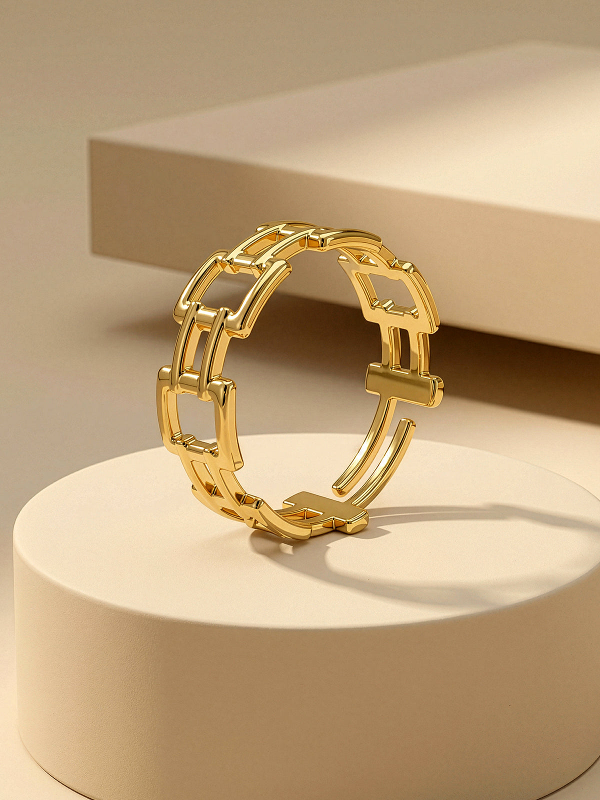 IXIA by GIVA Core Gold Plated Ring (Size 18)