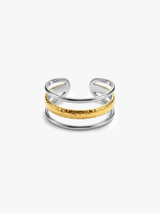 The Chic Switch Dual Tone Ring (Size 18)