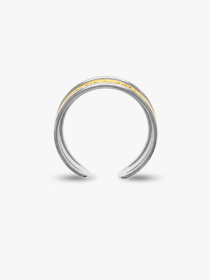 The Chic Switch Dual Tone Ring (Size 18)