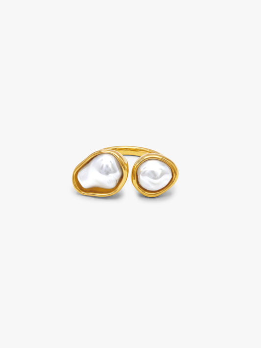 Melt Mood Gold Plated Ring (Size 17)