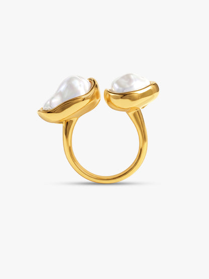 Melt Mood Gold Plated Ring (Size 17)