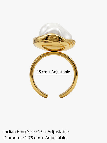 Pretty Wild Gold Plated Ring (Size 15)