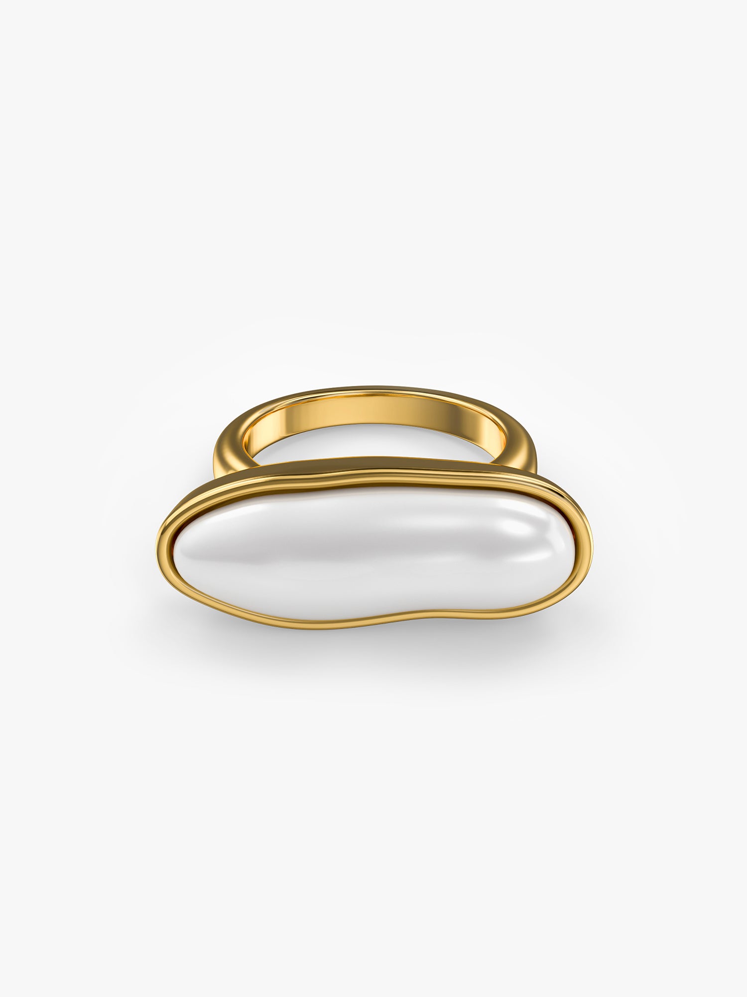 Pixel Shine Gold Plated Ring (Size 13)