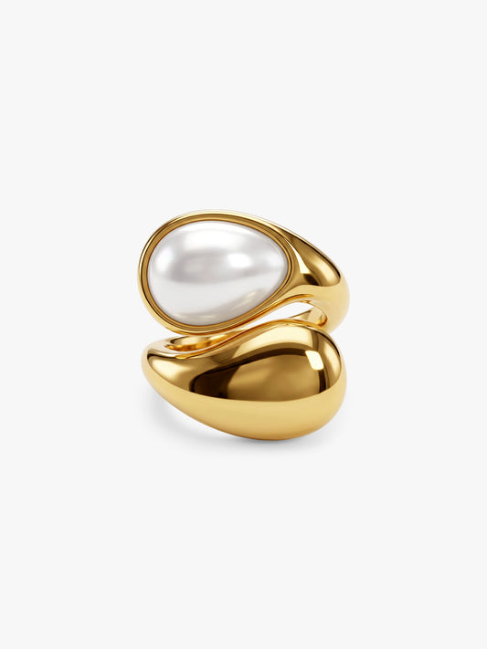 Teardrop Therapy Gold Plated Ring (Size 13)