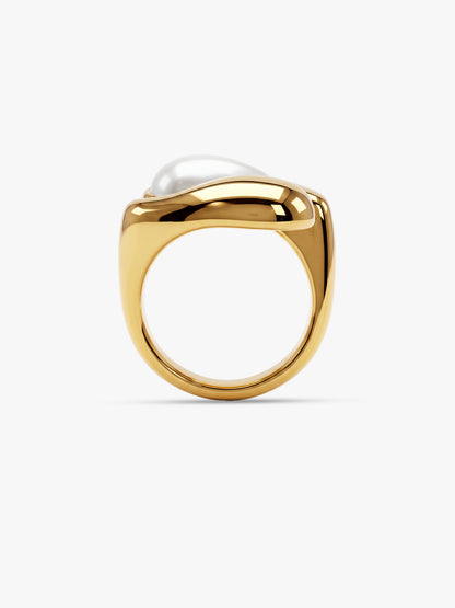 Teardrop Therapy Gold Plated Ring (Size 13)