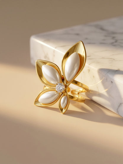 Bloom Baby Gold Plated Ring (Size 15)