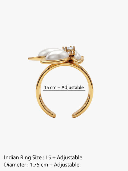 Bloom Baby Gold Plated Ring (Size 15)