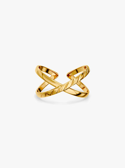 Orbit Gold Plated Ring (Size 16)