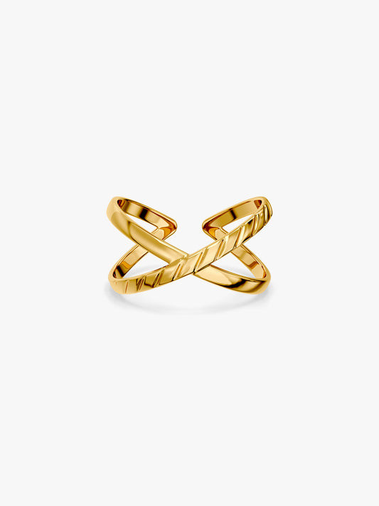 Orbit Gold Plated Ring (Size 16)