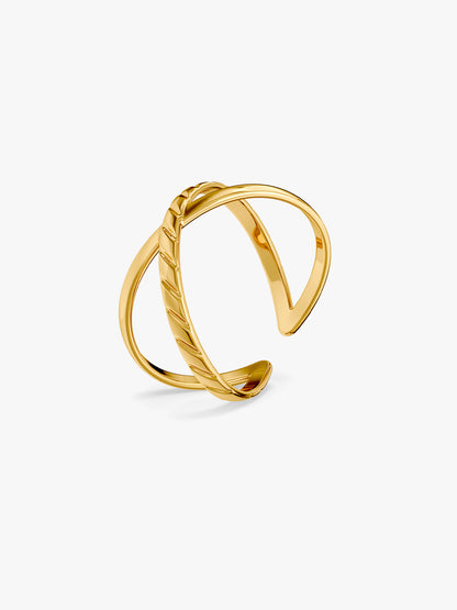Orbit Gold Plated Ring (Size 16)