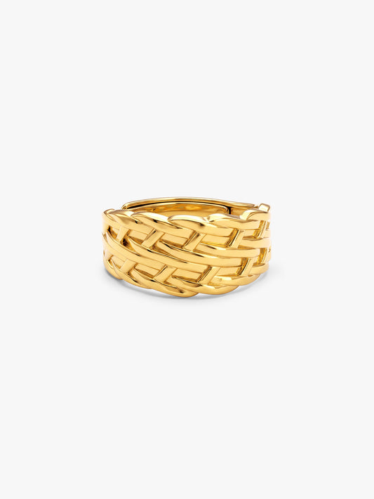 Brick Babe Gold Plated Ring (Size 14)