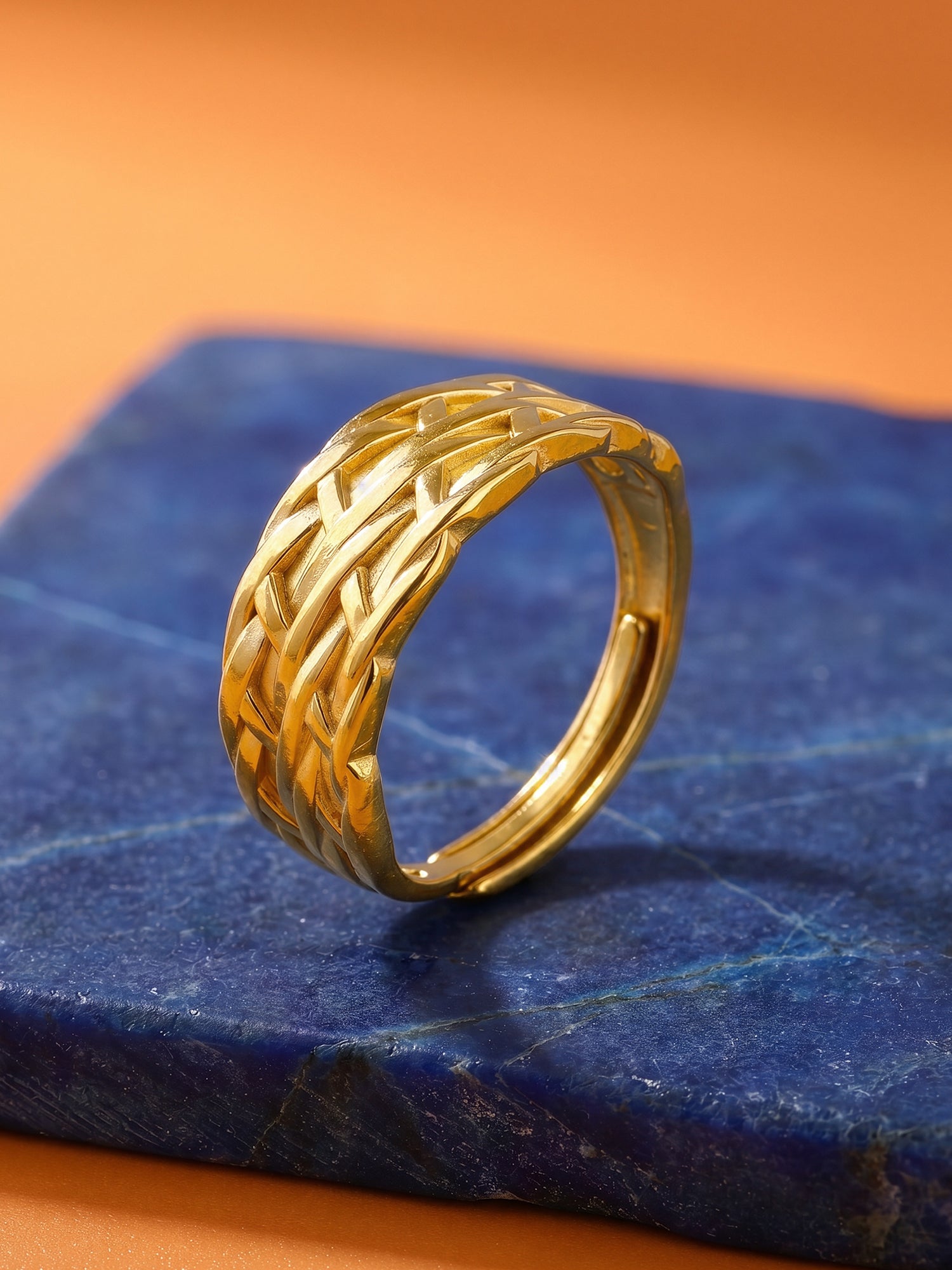 Brick Babe Gold Plated Ring (Size 14)