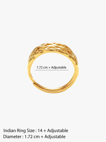 Brick Babe Gold Plated Ring (Size 14)
