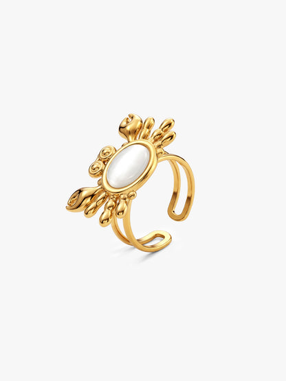 Orbit Babe Gold Plated Ring (Size 16)