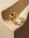 Cage It Gold Plated Ring (Size 18)