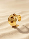 Hot Melt Gold Plated Ring (Size 14)