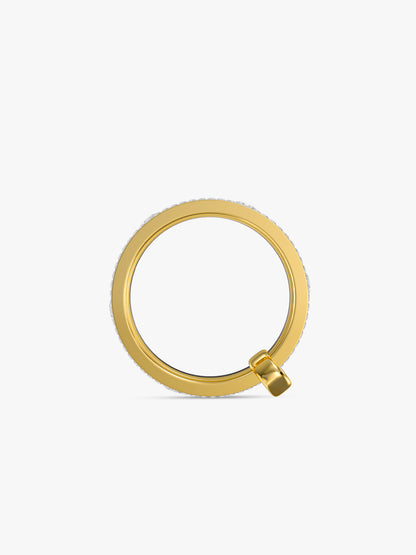 Triple Stack Dual Tone Layered Ring