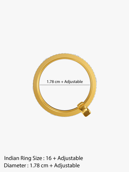 Triple Stack Dual Tone Layered Ring